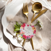 Kleurrijk Bright Wildflower Vrijgezellenfeest Bedankjes Labels