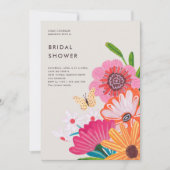 Kleurrijk Bright Wildflower Vrijgezellenfeest Kaart (Voorkant)