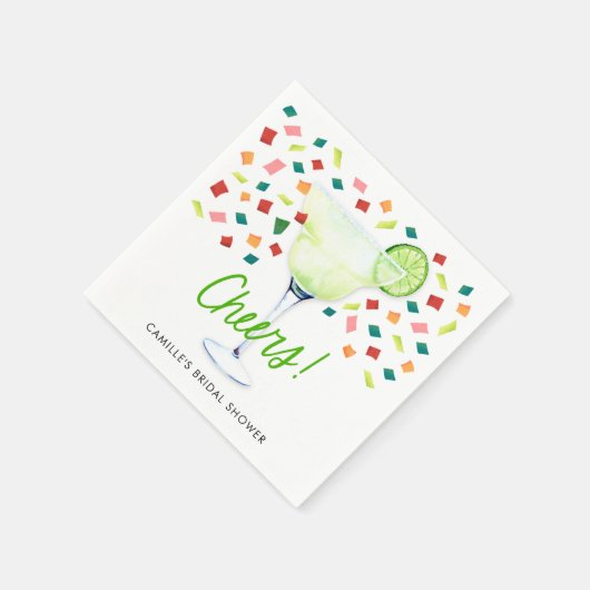 Kleurrijk Bruiloftsfeest met Fiesta-thema Jubel Servet (Hoek)