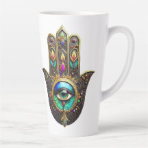 Kleurrijk Bruin Goud Hamsa Regenboog Kleur Derde O