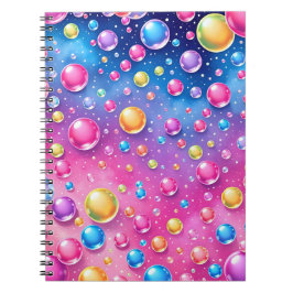 Kleurrijk bubbel notitieboek