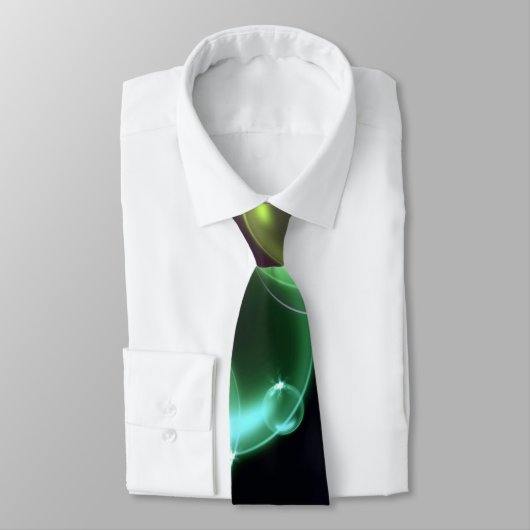 kleurrijk bubbelpatroon op zwart stropdas (Gebonden)