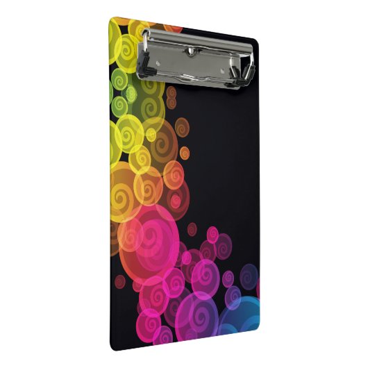 Kleurrijk bubble klembord (Schuin)