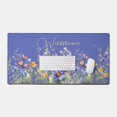 Kleurrijk Bureaumat met Wilde Bloemen (Keyboard & Muis)