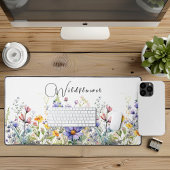 Kleurrijk Bureaumat met Wilde Bloemen