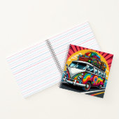 Kleurrijk busje notitieboek! notitieboek (Binnen)