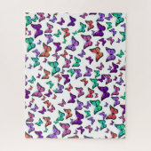 kleurrijk buterflies legpuzzel (Verticaal)