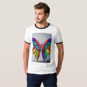 "Kleurrijk Butterfly Art T-shirt" T-shirt (Voorkant volledig)
