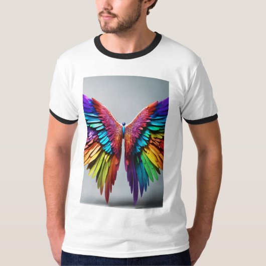 "Kleurrijk Butterfly Art T-shirt" T-shirt (Voorkant)