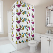 Kleurrijk Butterfly Shower Curtain Douchegordijn (In situ)