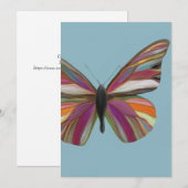 Kleurrijk Butterfly Wenskaart Feestdagenkaart (Voorkant / Achterkant)