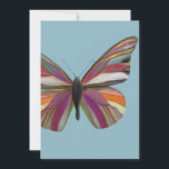 Kleurrijk Butterfly Wenskaart Feestdagenkaart<br><div class="desc">Wenskaart</div>