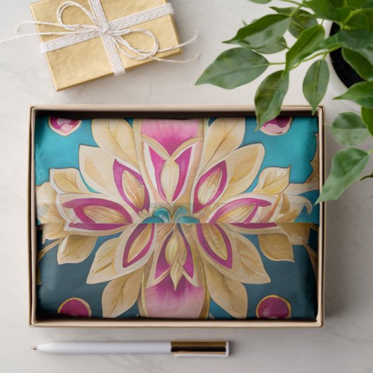 Kleurrijk Byzantijns Jewel Art Weefselpapier Tissuepapier (Geschenk)