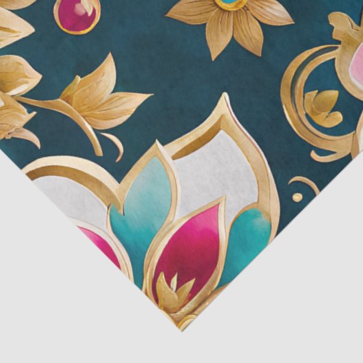 Kleurrijk Byzantijns Jewel Art Weefselpapier Tissuepapier (Detail)