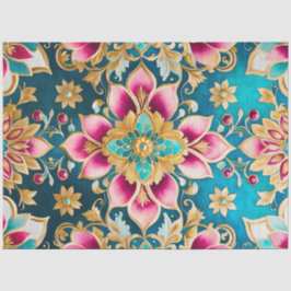 Kleurrijk Byzantijns Jewel Art Weefselpapier Tissuepapier