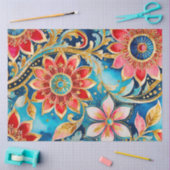 Kleurrijk Byzantijns Jewel Art Weefselpapier Tissuepapier (Craft)