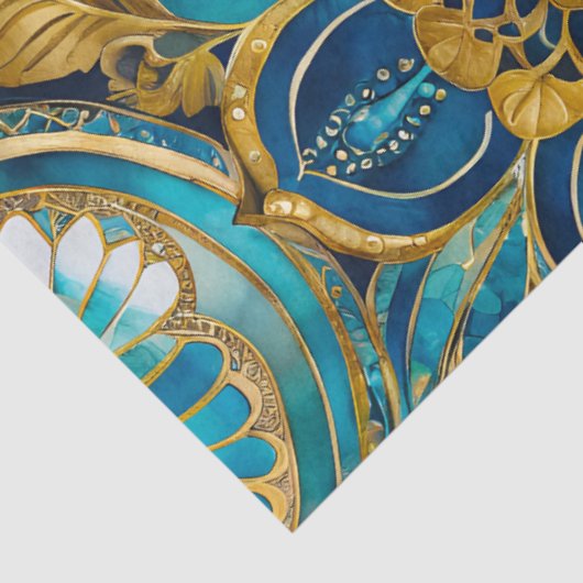 Kleurrijk Byzantijns Jewel Art Weefselpapier Tissuepapier (Detail)