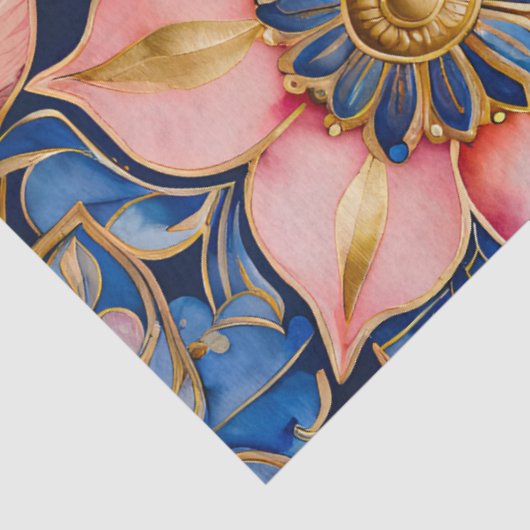Kleurrijk Byzantijns Jewel Art Weefselpapier Tissuepapier (Detail)