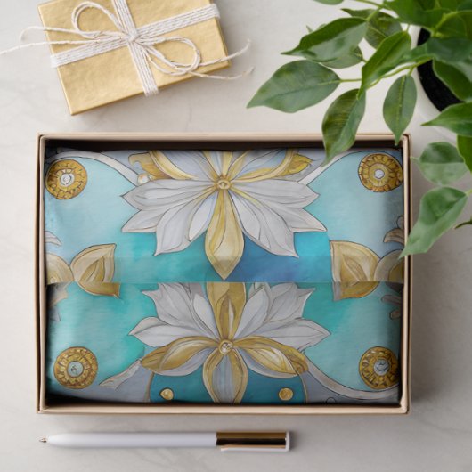 Kleurrijk Byzantijns Jewel Art Weefselpapier Tissuepapier (Geschenk)