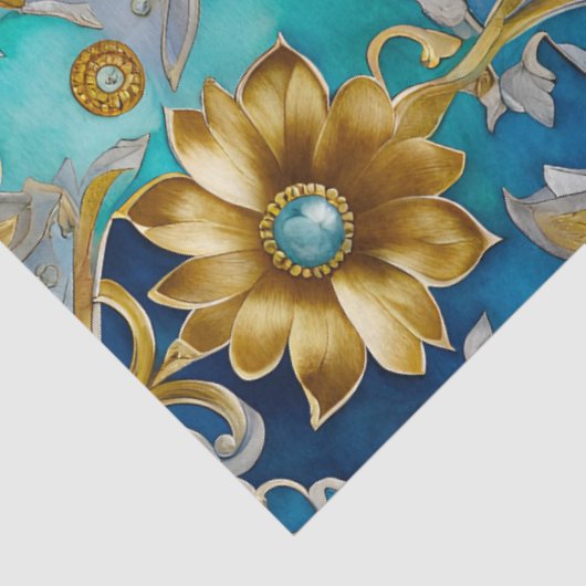 Kleurrijk Byzantijns Jewel Art Weefselpapier Tissuepapier (Detail)