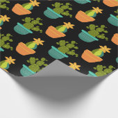 Kleurrijk Cactuspatroon Cadeaupapier (Hoek)