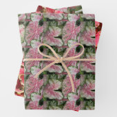 Kleurrijk Caladium laat Floral Pattern Inpakpapier Vel (In situ)