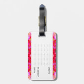 Kleurrijk caleidoscooppatroon bagagelabel (Achterkant verticaal)