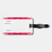 Kleurrijk caleidoscooppatroon bagagelabel (Achterkant horizontaal)