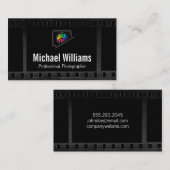 Kleurrijk Cameralenzenlogo | Filmstrook Visitekaartje (Voorkant / Achterkant)