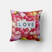 Kleurrijk Candy Liefde Bruiloft Feest Geschenk Kussen (Achterkant)