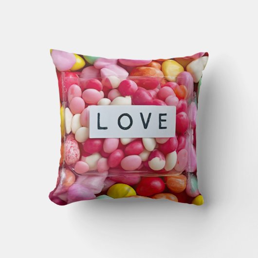Kleurrijk Candy Liefde Bruiloft Feest Geschenk Kussen (Voorkant)