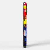 Kleurrijk canvas met verfspatten kunst Case-Mate iPhone case (Achterkant / Rechts)