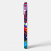 Kleurrijk canvas met verfspatten kunst Case-Mate iPhone case (Achterkant / Links)