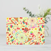 Kleurrijk Carnaval - Aangepaste verjaardagsuitnodi Kaart (Staand voorkant)