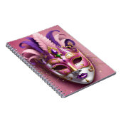 Kleurrijk carnaval masker notitieboek (Rechterzijde)