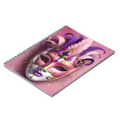 Kleurrijk carnaval masker notitieboek (Linkerzijde)