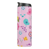 Kleurrijk Cartoon ontwerp Thermosbeker (Geroteerd rechts)