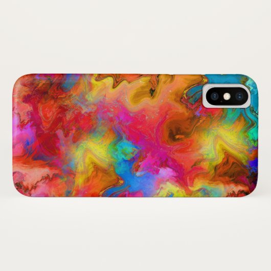 kleurrijk Case-Mate iPhone case (Achterkant (horizontaal))