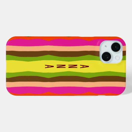 kleurrijk Case-Mate iPhone case (Achterkant (horizontaal))