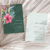 Kleurrijk Casual groen, allemaal in één bruiloft Kaart