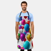 Kleurrijk Celebration ballon ontwerp Schort (Gedragen)