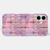 Kleurrijk cello patroon Case-Mate iPhone case (Achterkant (horizontaal))