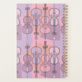 Kleurrijk cello patroon planner (Achterkant)