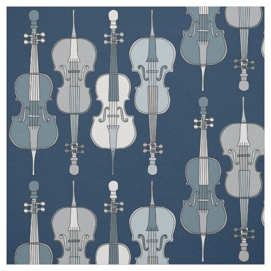 Kleurrijk cello patroon stof (Swatch)