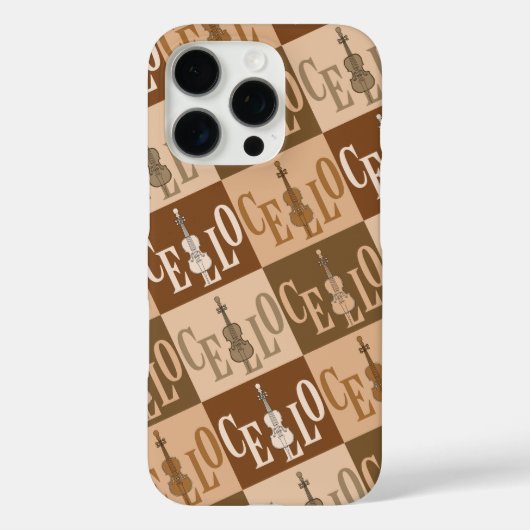 Kleurrijk Cellos Patroon Case-Mate iPhone Case (Achterkant)