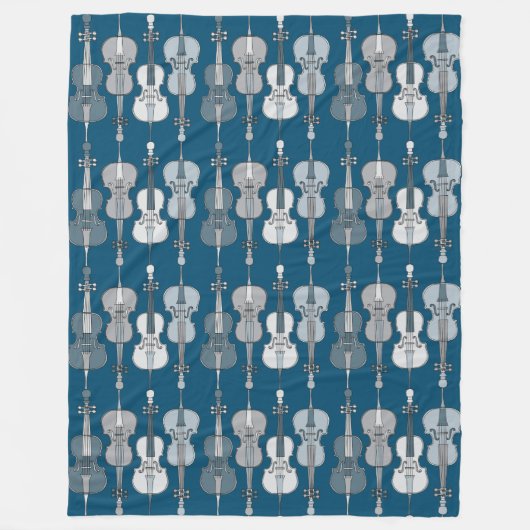 Kleurrijk Cellos Patroon Fleece Deken (Voorkant)