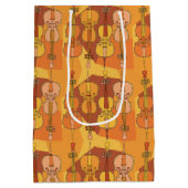 Kleurrijk Cellos Patroon Medium Cadeauzakje (Achterkant)