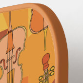 Kleurrijk Cellos Patroon Pickleball Paddle (Links Detail)