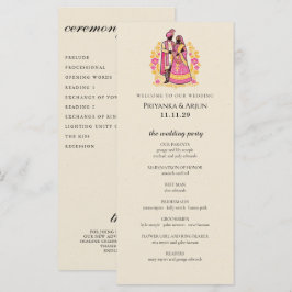 Kleurrijk ceremonieprogramma voor een Indisch kopp