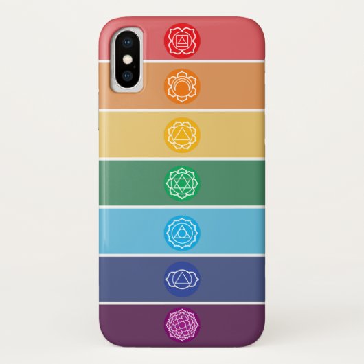 Kleurrijk Chakra Menselijke Energie Case-Mate iPhone Case (Achterkant)